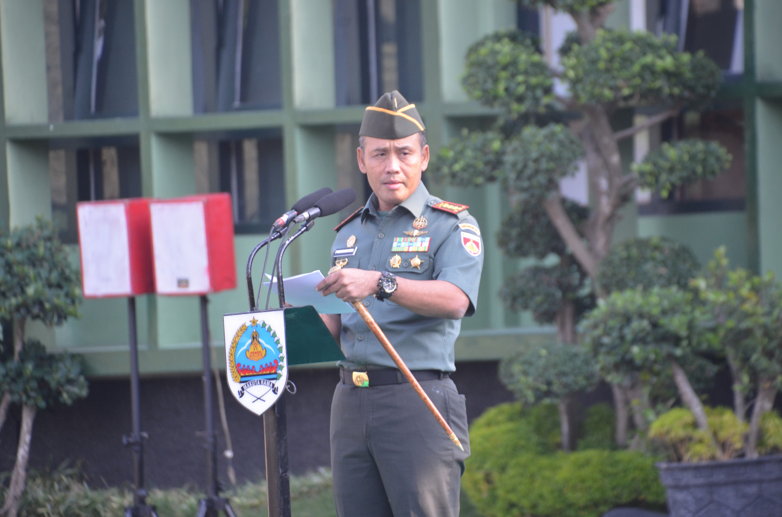 Upacara Bendera 17-an,  Danrem 073/Makutarama Bacakan Amanat Pangdam IV/Diponegoro